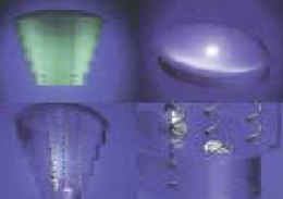 Lampada Spring con struttura in lega a memoria di forma.