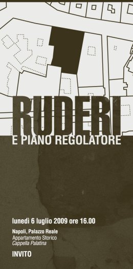 Ruderi e Piano Regolatore